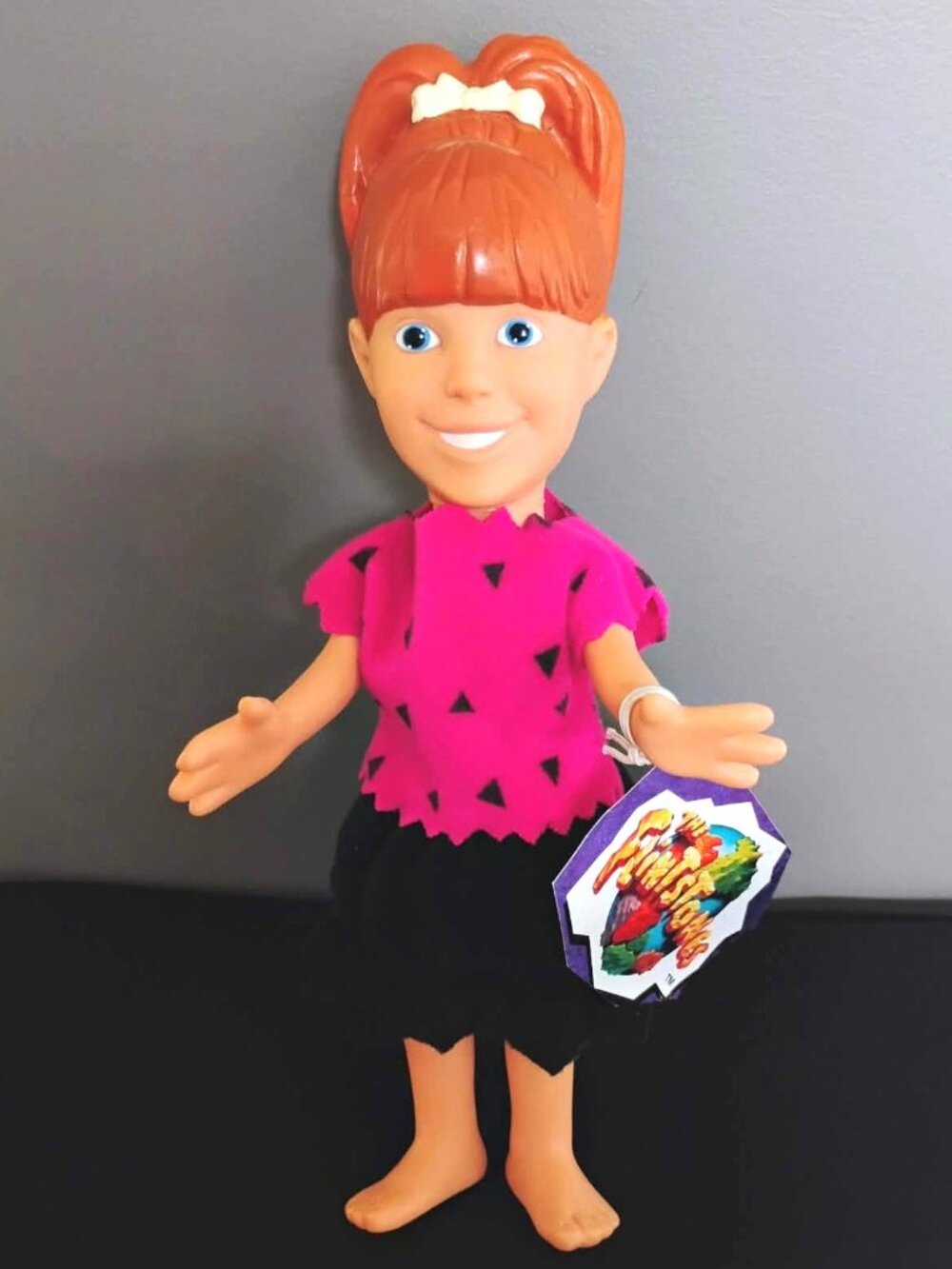 Vintage 1993 Dakin Flintstones Movie 8.5” Pebbles Doll Vinyl Figure NWT